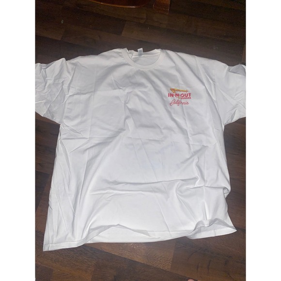 In-N-Out Burger T-Shirt 2001‎ California Car B. Hall White Mens 2XL New W/O Tags - Picture 5 of 7